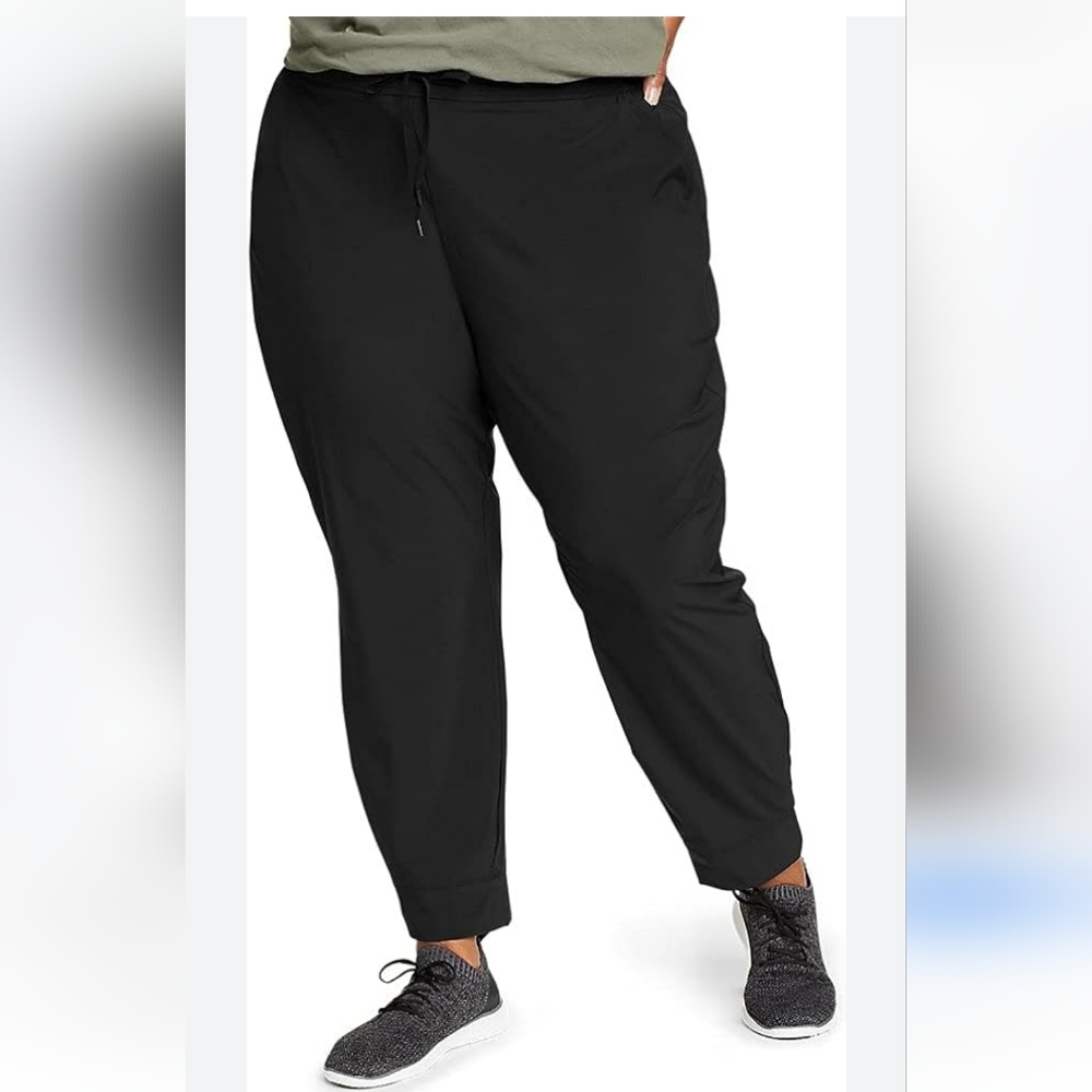 Eddie Bauers Women's Black Utility Jogger Paint Size XL